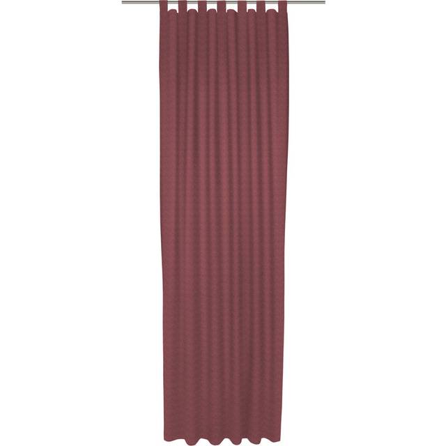 Uni Collection, scarf with loops, opaque - Dark red (142cm Width x 375cm Drop)