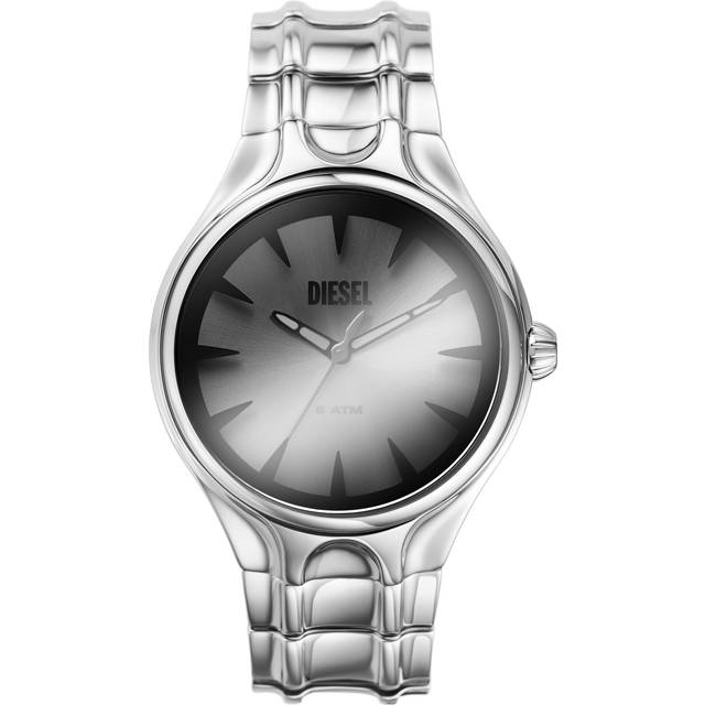 Diesel - Montre Streamline à trois aiguilles en acier inoxydable - Montres - Homme - Gris argenté - UNI