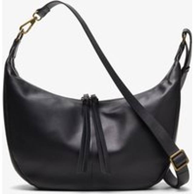 Clarks Willow Moon Black Leather Cross Body Bag,shoulder Bag - One Size