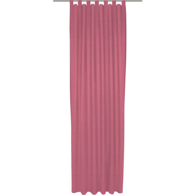 Uni Collection, scarf with loops, opaque - Rosa (142cm Width x 355cm Drop)