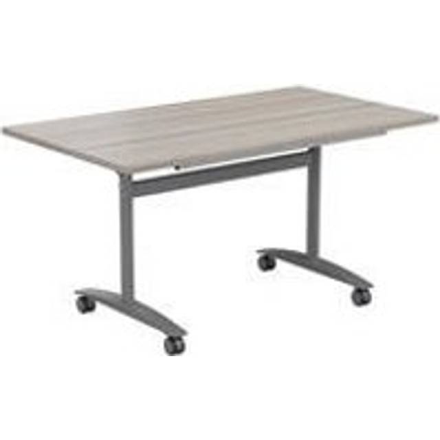 Allegro Tilting Table 1600x800-Grey Oaktop and Silver/Ref OTT1680SVGO