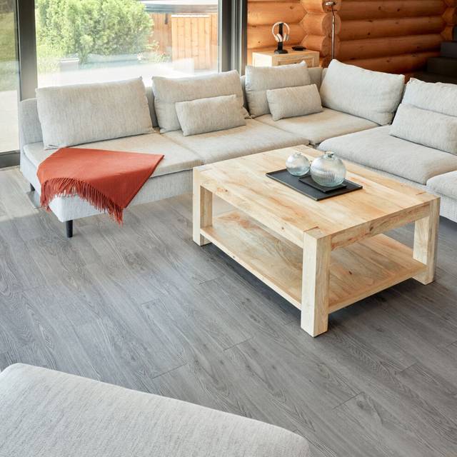 (Grey Wood, 36) Self Adhesive Floor Planks (91.4x15.2cm) - Peel And Stick Vinyl Flooring