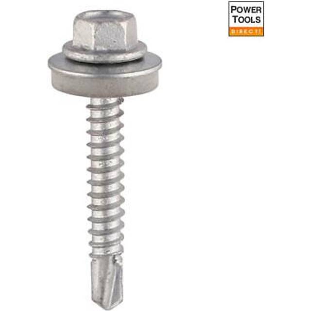 Self-Drilling Light Section A2 Stainless Steel Bi-Metal Screws with epdm Washer - 5.5 x 25 - Timco