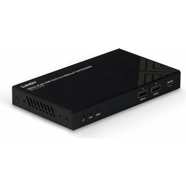 Lindy 150m Cat.6 HDMI 4K60 IR RS-232 & Audio HDBaseT KVM Extender Receiver