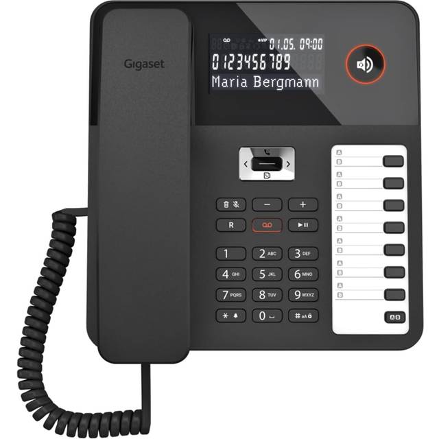 DESK 800A sw - Analogue telephone with cord black DESK 800A sw
