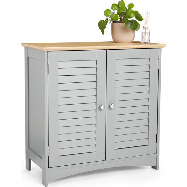 Freestanding Bathroom Floor Cabinet - Grey (60cm H X 60cm W X 30cm D)