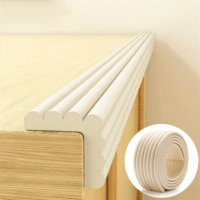 SHEIN W Shape Extra Thick Furniture Table Edge Protectors Foam Baby Safety Bumper Guard, Durable Safety Table Corner Guards - Anti-Collision Protection For