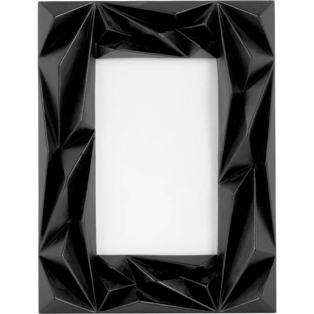 Premier Housewares - Black Photo Frame / Frames Geometric Design Picture Frames For Wall Contemporary Rectangular Photo Frames For Bedroom / Living