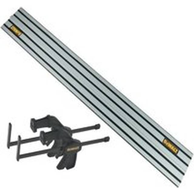 DeWalt DWS5022 1.5m Guide Rail for DWS520 Plunge Saws + Pair of Clamps DWS5026