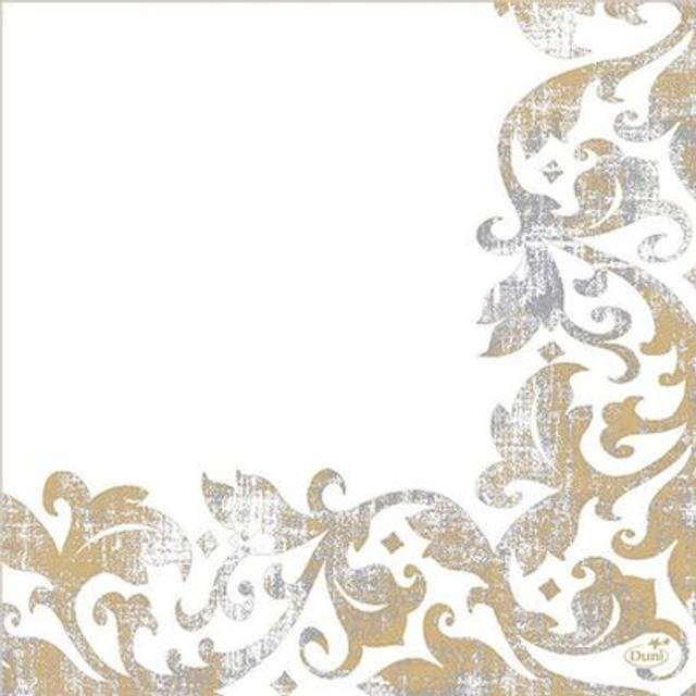 Duni dunisoft napkins festiva white 40x40cm 60 pieces