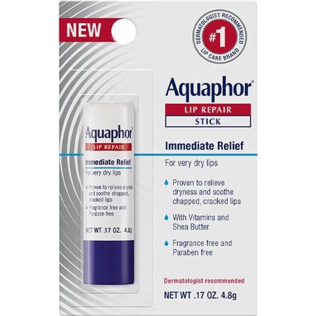 Aquaphor, Lip Repair Stick, Immediate Relief, Fragrance Free, 0.17 oz (4.8 g)