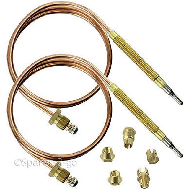 2 x universal thermocouple kit 1500mm zanussi smeg baumatic oven cooker grill