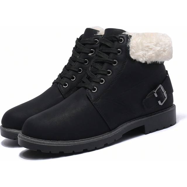READYSALTED 2024 New Winter Thick Snow Boots For Women Plus Fleece Thickened Warm Non-Slip Cotton Shoes
