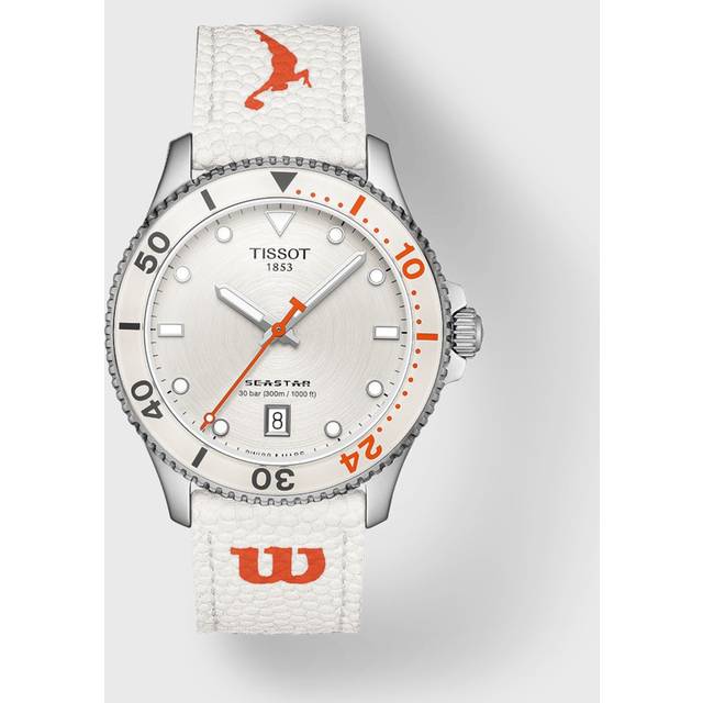 TISSOT Seastar Wilson WNBA Quartz 40MM Unisex Watch T120.410.17.011.00 / T1204101701100 - White - 40 mm