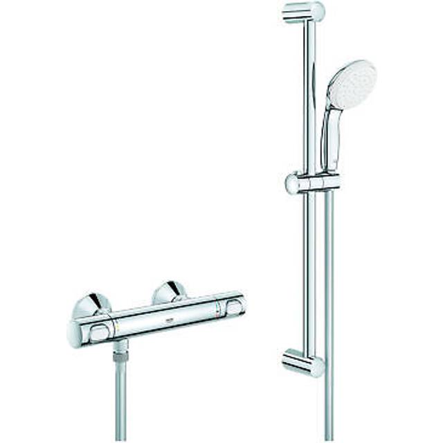 Grohe Grohtherm 500 Thermostatic Bar Shower Set - 620mm High - Chrome