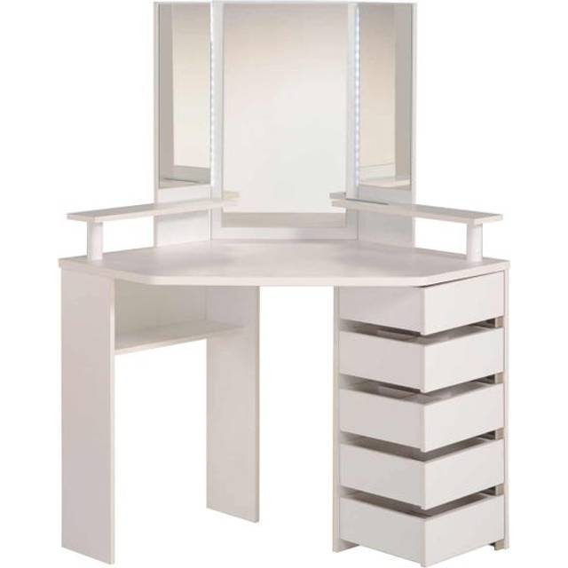 Parisot Corner Beauty Bar White, White