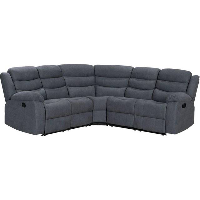 Roman Fabric 2C2 Corner Sofa - Grey - One Size