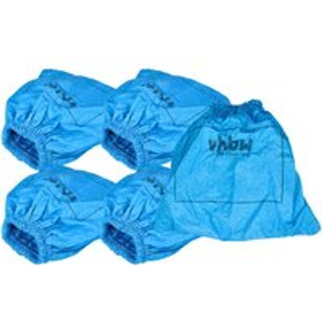 vhbw 5x Textile Filter compatible with Aldi Top Craft TC-NTS 30 A Vacuum Cleaner, Wet/Dry Vacuum Cleaner - Textile Bag, Washable, Blue