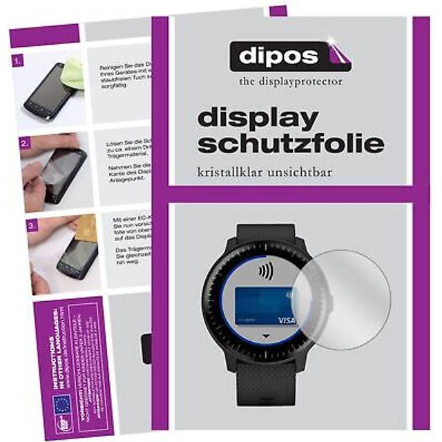 6x screen protector for garmin vivoactive 3 music protection crystal clear dipos