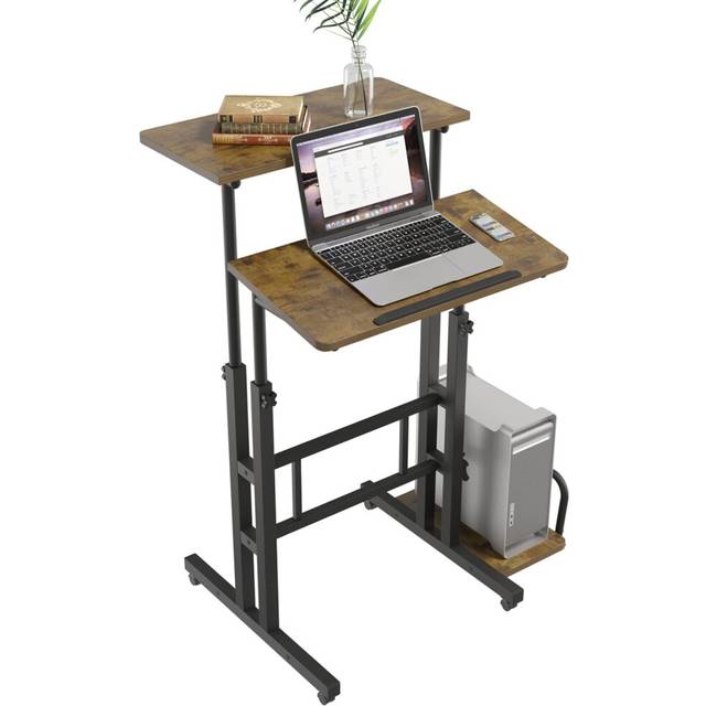 Height-Adjustable Computer Desk Rolling Mobile