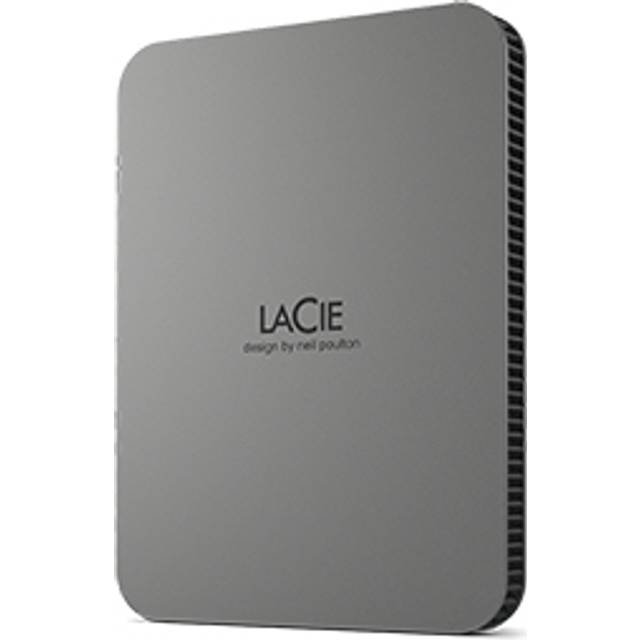 LaCie Mobile Drive Secure 4TB, bärbar extern hårddisk, 2.5", PC Mac iPad & iPhone, space grey, Data Rescue Service (STLR4000400)