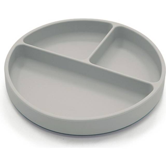 Summerville Tallrik delad silikon Silver grey