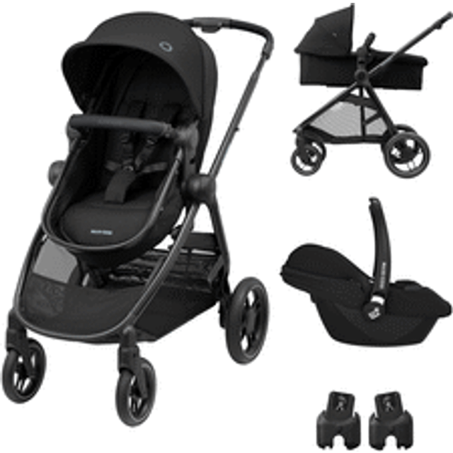 Maxi-Cosi Zelia3 Set Essential Black (Zelia3 & CabrioFix I-Size & Adap - Svart