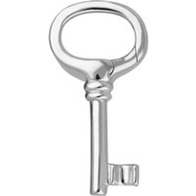 Sterling Silver Key Shape Keyring