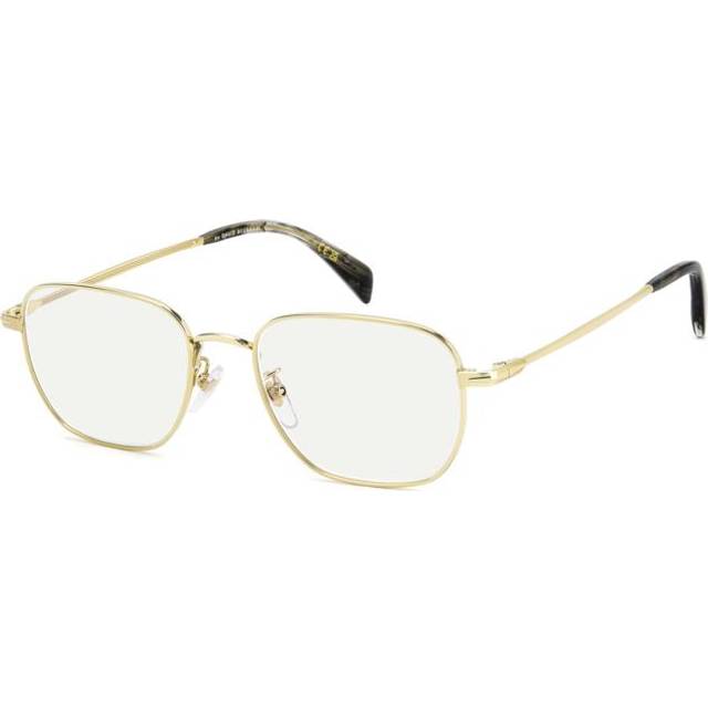 David Beckham DB 1168/F Asian Fit J5G/2Y 52 Guldiga Glasögon (Endast Båge) Män