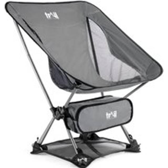 Folding Camping Chair Lightweight Portable Outdoor Garden Beach Seat Trail - Grey - One Size