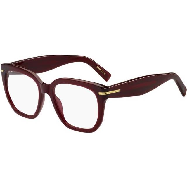 BOSS 1734 LHF Women's Eyeglasses Burgundy Size 53 (Frame Only) - Blue Light Block Available (53)