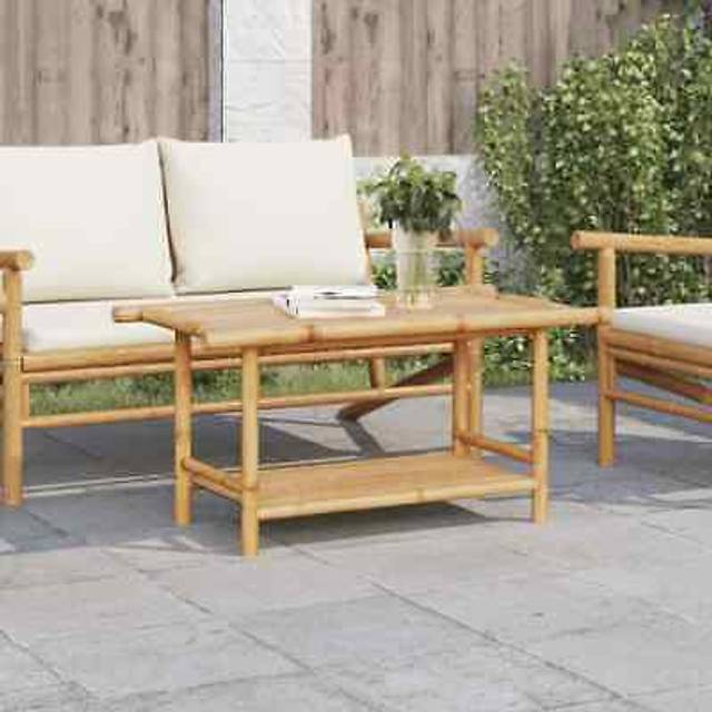 vidaXL Coffee Table 90x50x45 cm Bamboo - Brown