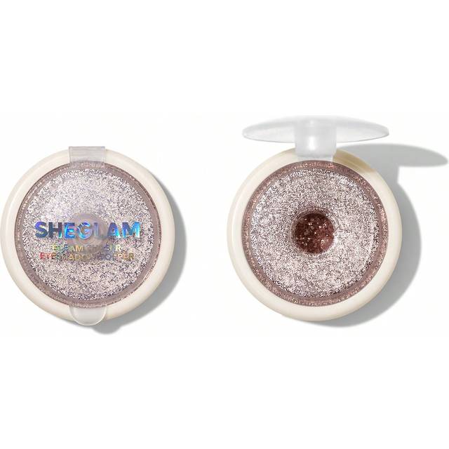 SHEGLAM Gleam Chaser Eyeshadow Topper-Just Glazed Pink Glitter Eyeshadow Powder Shimmer Finish Blendable Smooth Shiny Eyeshadow Father&#39;s Day Graduation Birthd