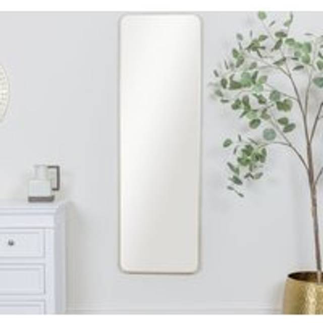 Tall Gold Curved Framed Wall / Leaner Mirror 145cm X 45cm - Metallics - One Size
