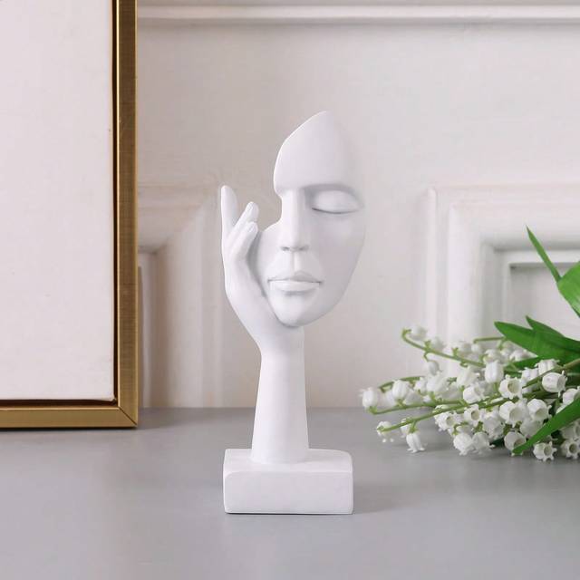 SHEIN 1pc Resin Abstract Art Figurine Statue Decor Piece Best Gifts Birthday Graduation