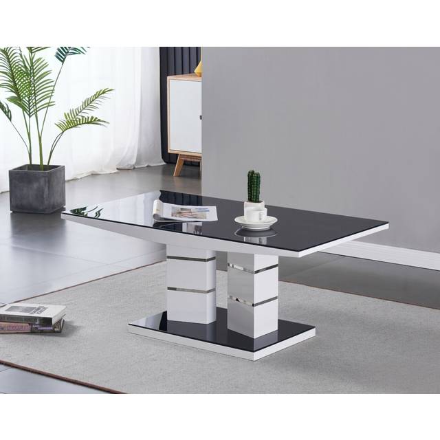 Furnizone Uk - Tivoli Black Glass Coffee Table