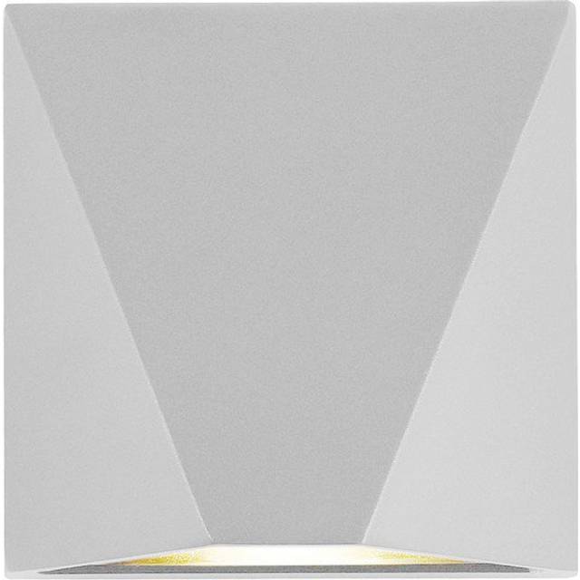 Chrishonna LED Flush Mounted Sconce-Modern Geometric Wall Sconce – Square LED Shadow Box Lamp by Mossodor, Elegant Indoor Lighting - Matte Black (20cm H X 20cm W X 8cm D)