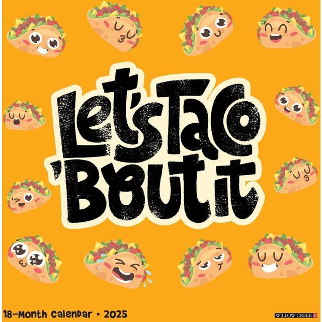 Lets Taco About It 2025 Wall Calendar