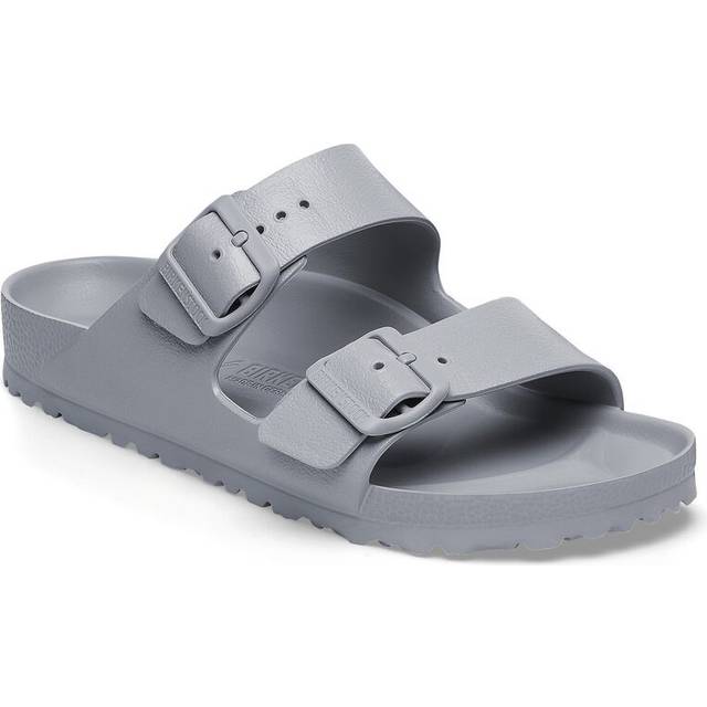 Birkenstock Mens Arizona Two Strap Sandals Stone Coin Eva Grey, 9