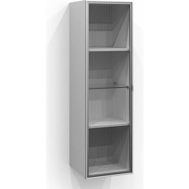 SVEDBERGS Dörr högskåp 34,7 x 1,6 x 119,7 cm (Typ: Matt linjeglas Kulör: Aluminium matt)