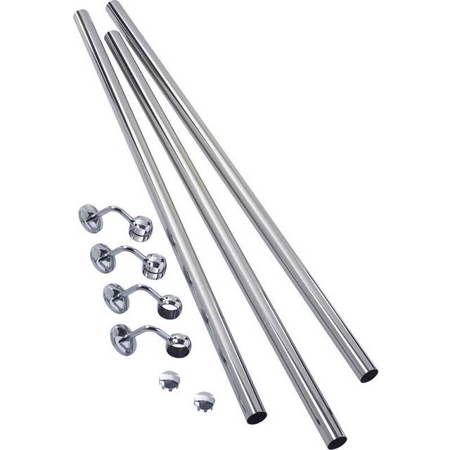 Rothley Polished Steel Indoor Handrail Kit - 3 x 1.2m