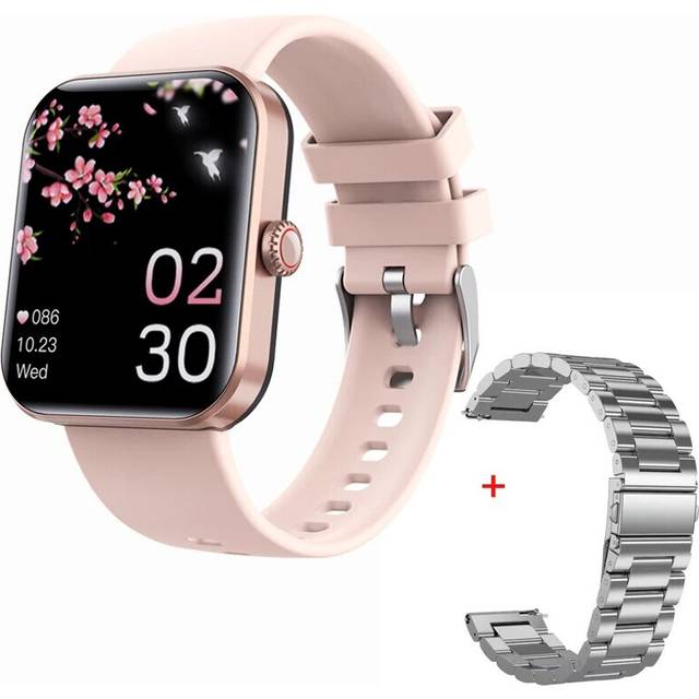 (Pink 2) 2023 F57L Smart Watch Men 24 Hour Heart Rate Sleep 50+ Sport Temperature