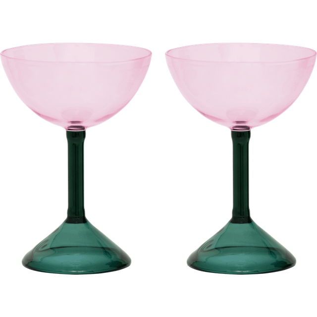 URBAN NATURE CULTURE Urban Nature Culture gåvoset coupeglas 2-pack Pink - Rosa