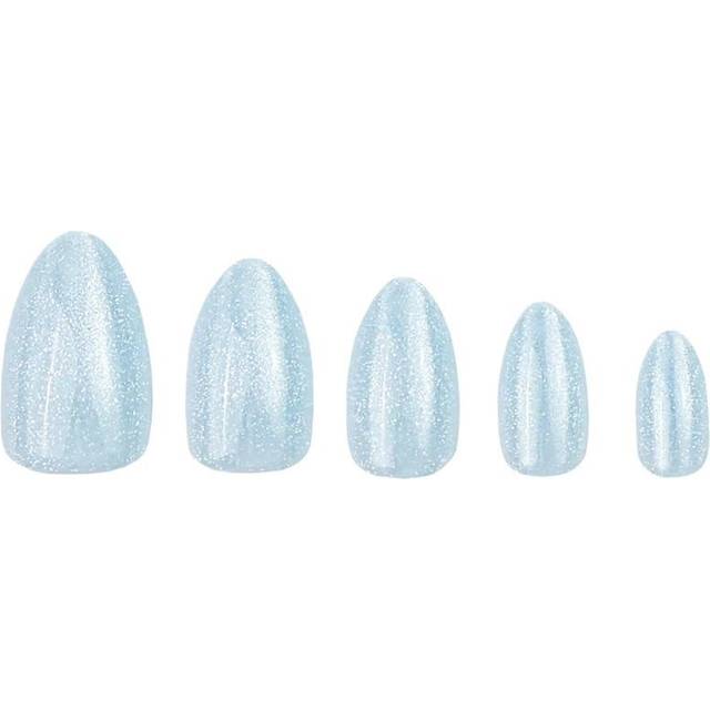 Glacier Blue, Medium Almond - Press-on naglar