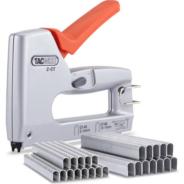 Tacwise 1763 Z-CT Heavy Duty Duo Metal Cable Tacker with 4000 Staples, Uses CT-45 and CT-60 Staples