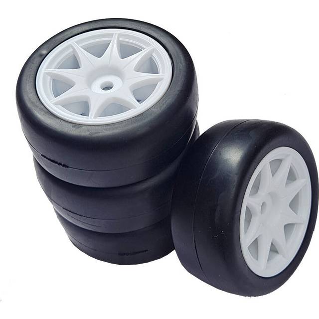 4Pcs 58mm Tires 12mm Hex Wheels with Sponge for RC Drift Car