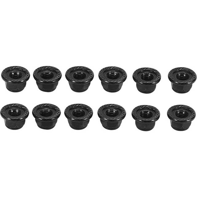 12PCS Metal 4mm Wheel Lock Nuts for 1/10 RC Crawler Car,Black