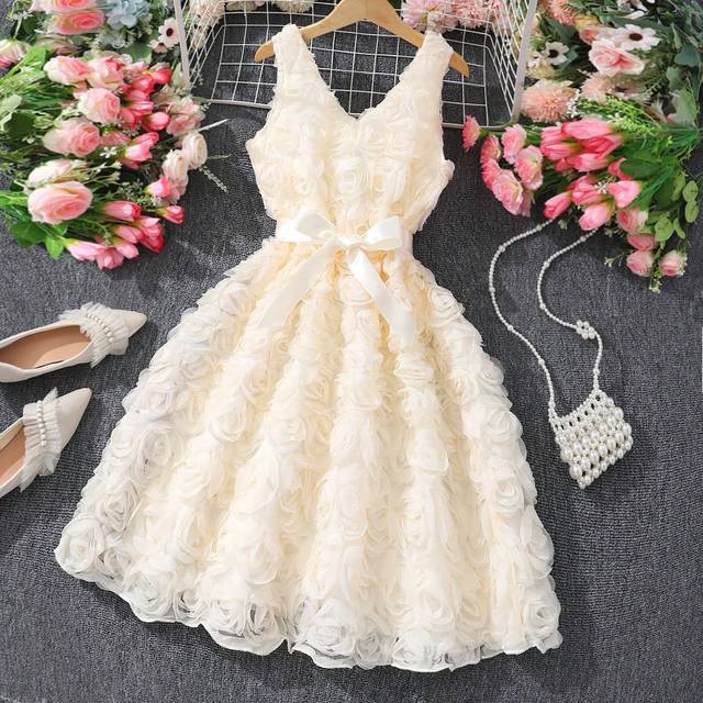 SHEIN Tween Girl Sleeveless Floral Casual Dress