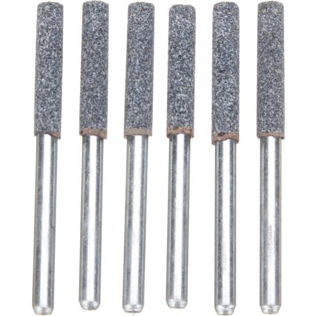 6Pcs 5/32 Inch Diamond Grinder Grinding Stone Chainsaw Chain Sharpener 3mm Shank Drill Adapter