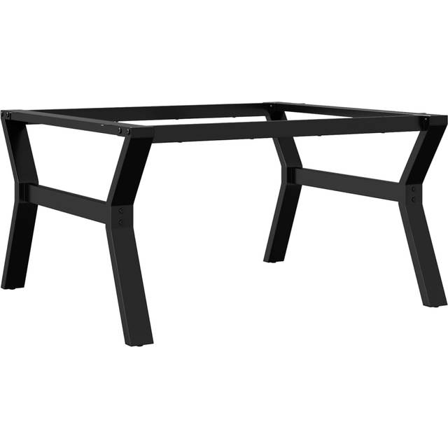 vidaXL Coffee Table Legs Y-Frame 80x70x43 cm Steel - Black